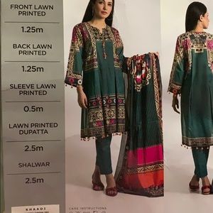 Khaadi 3 pc suit